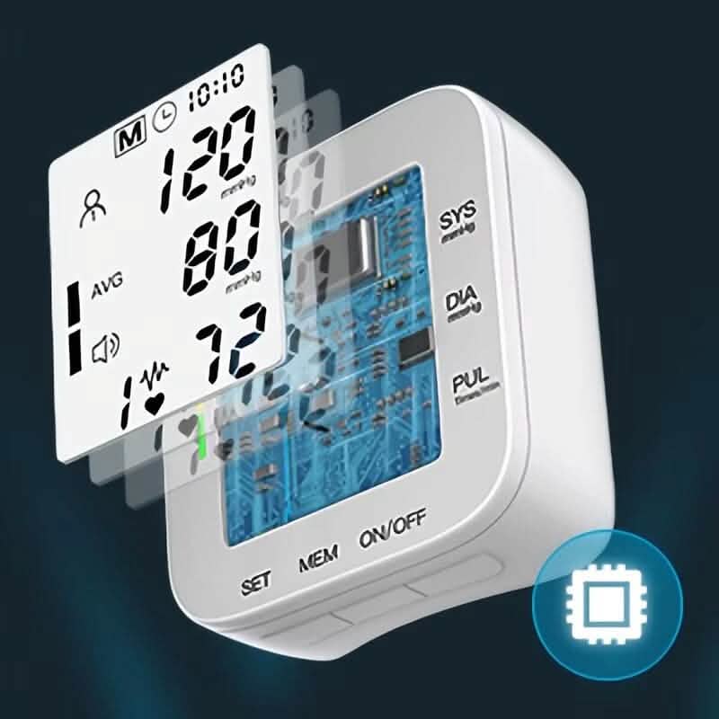Blood Pressure Monitor Digital Wrist Blood Pressure Machine Automatic Cuff BP Detector - Image 6