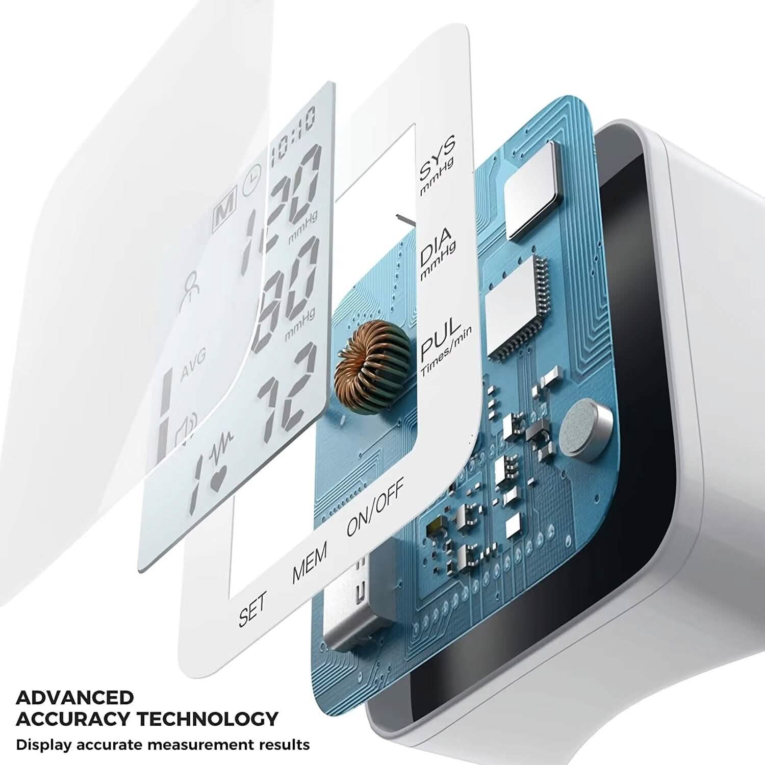 Blood Pressure Monitor Digital Wrist Blood Pressure Machine Automatic Cuff BP Detector - Image 8