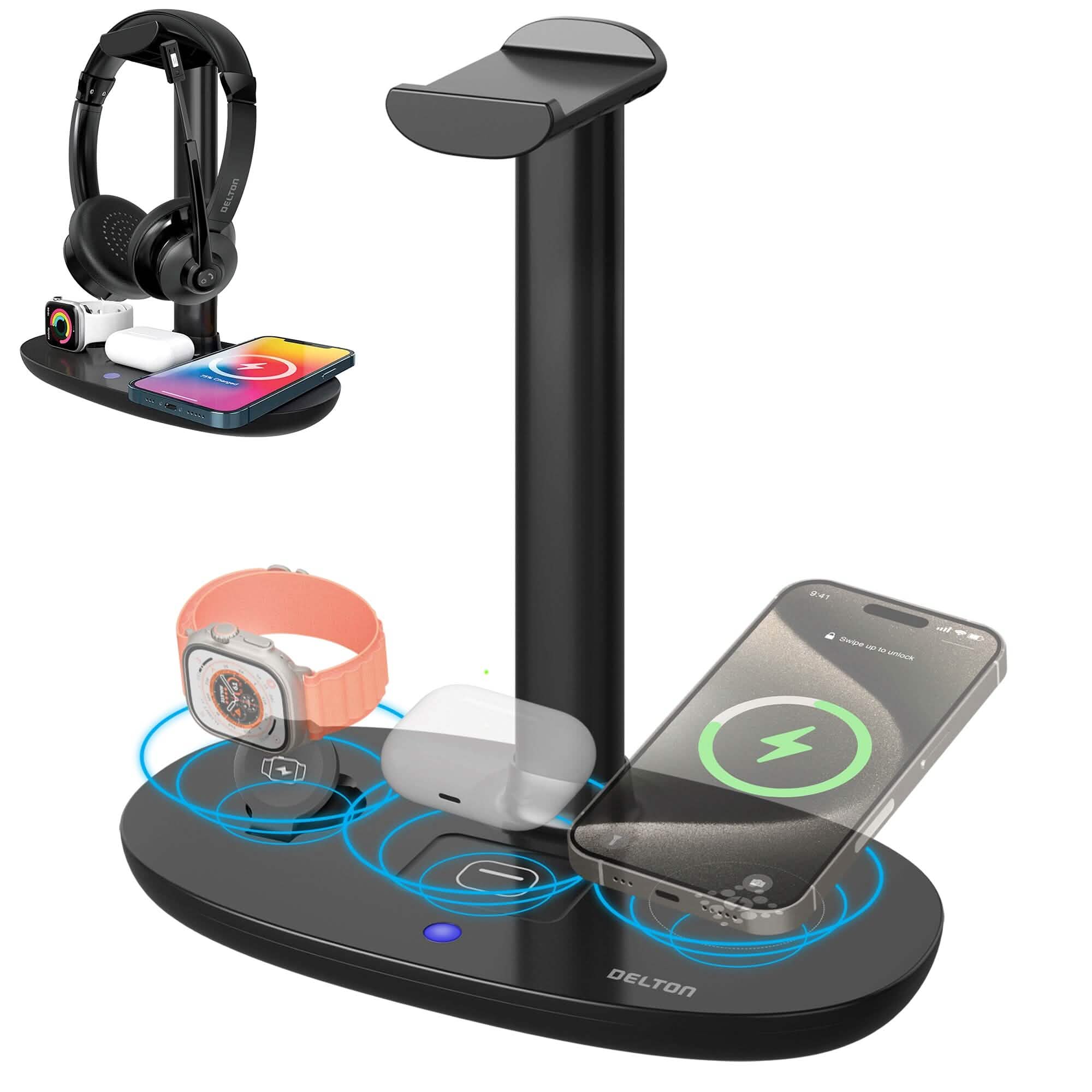Delton HS1 3-in-1 Wireless Charging Station