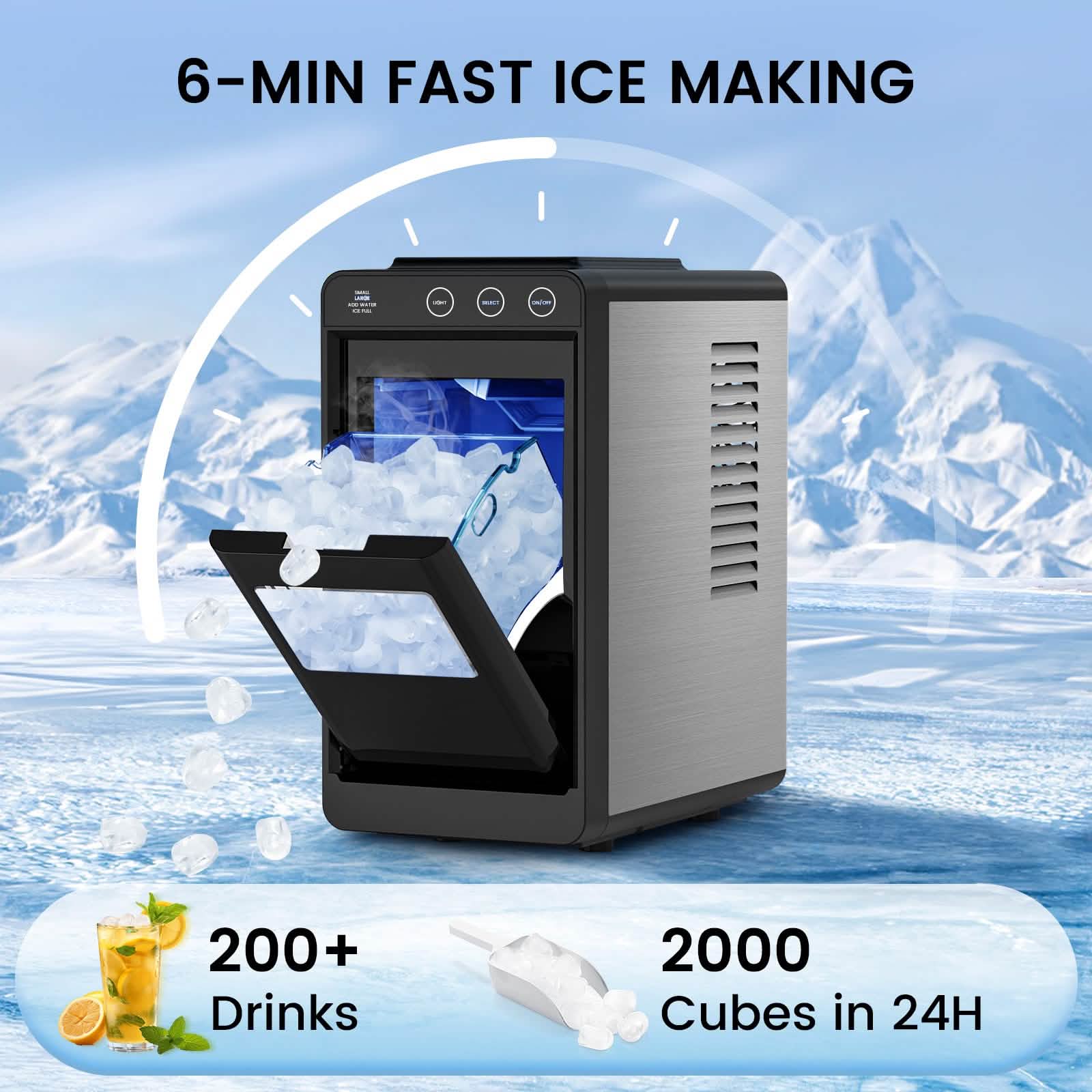 Portable Countertop Ice Maker – 8 Cubes/6 Min, Self-Cleaning - Image 5