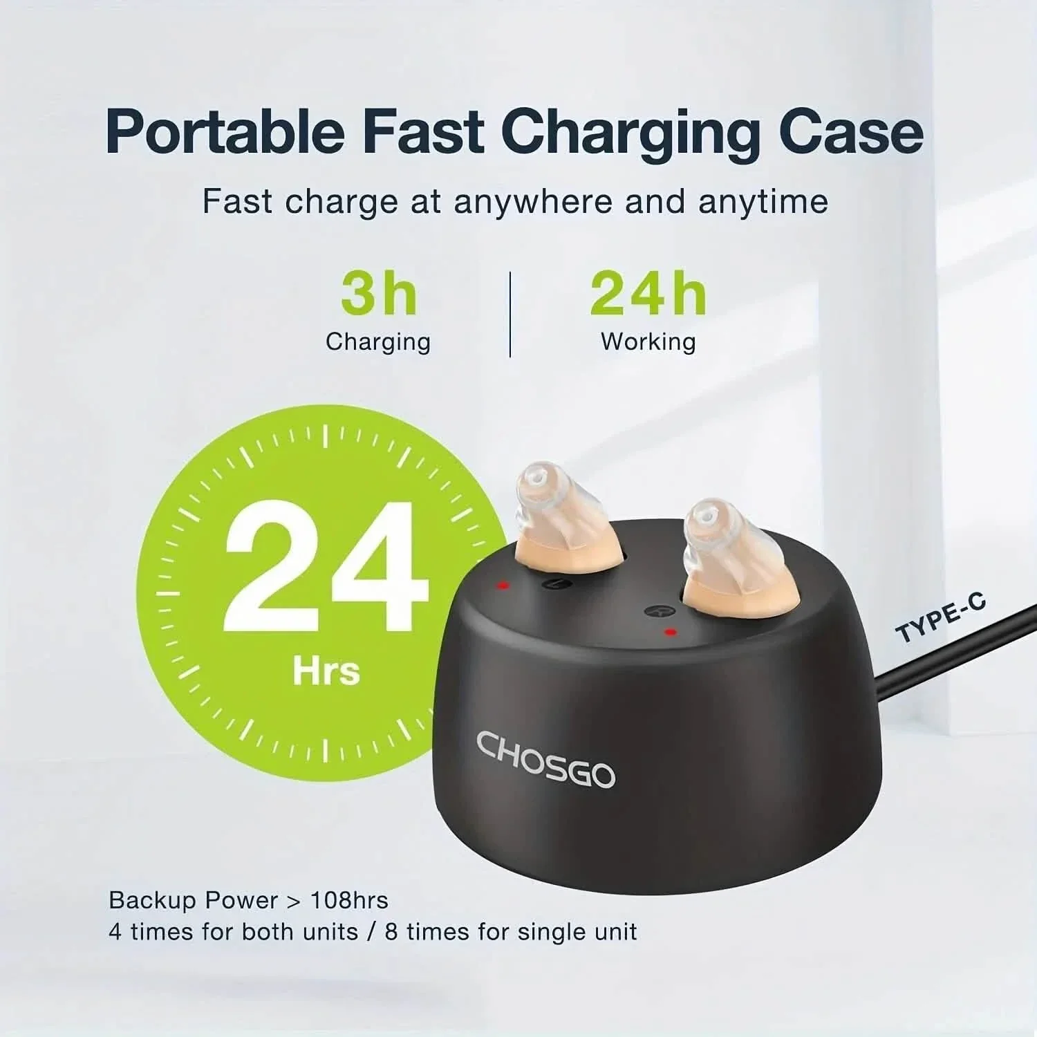 Rechargeable Hearing Aids – Invisible In-Ear, Noise Reduction, Volume Control - Image 7
