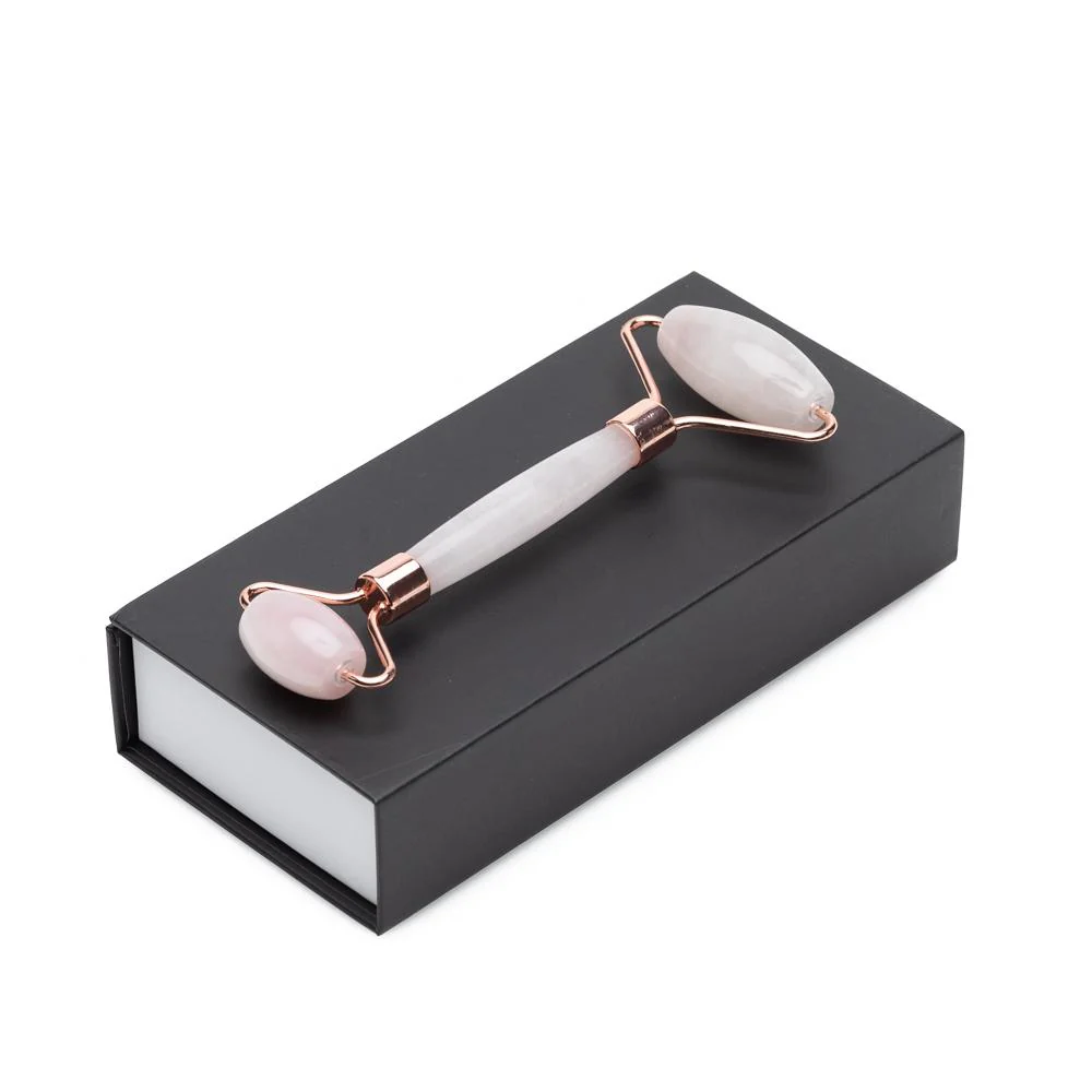 Rose Quartz Dual Sided Facial Roller for Face, Neck, & Under Eyes - Image 3