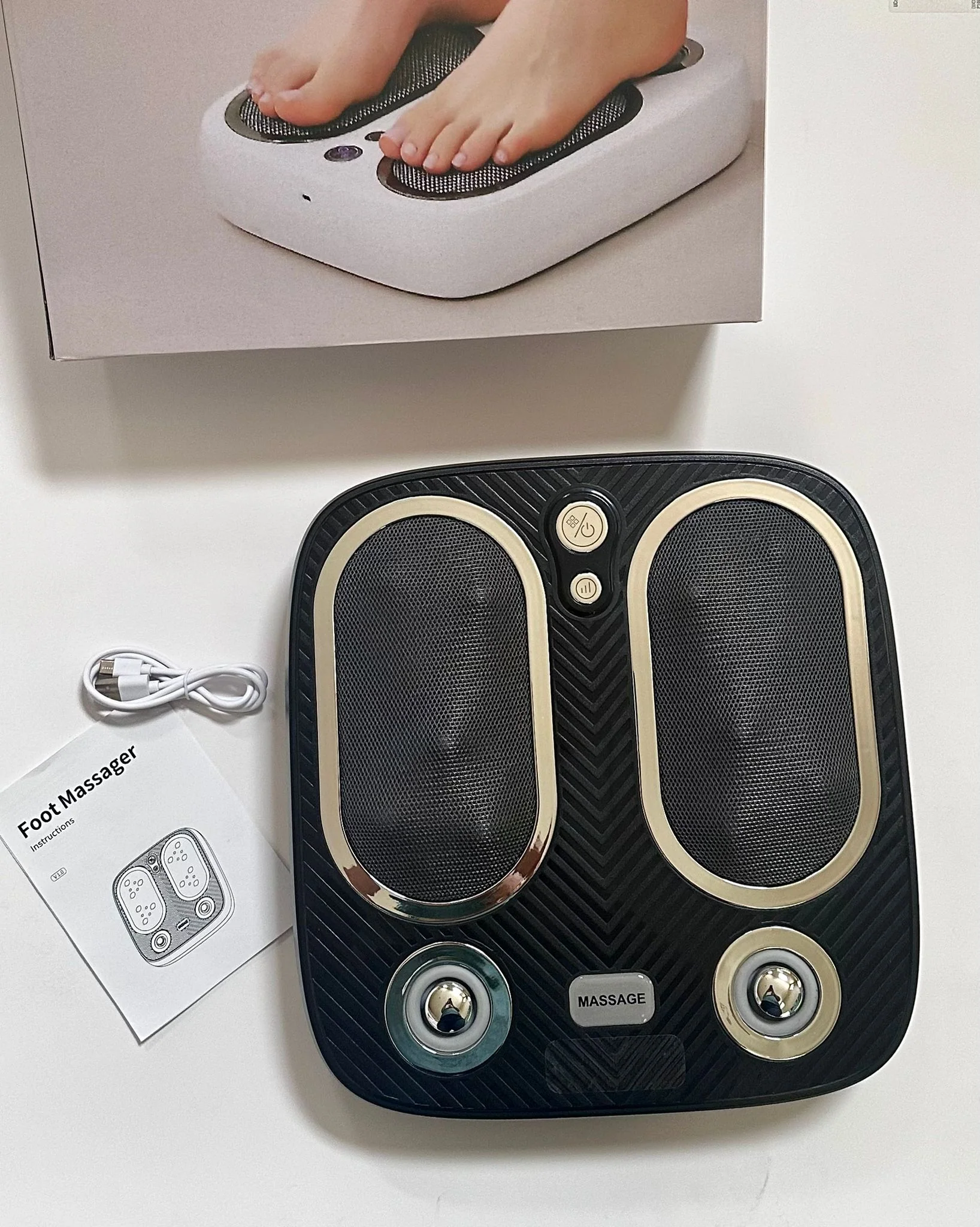 Stress & Pain Relief Foot Massager w/Heat- Deep Tissue, Circulation & Relaxing - Image 9