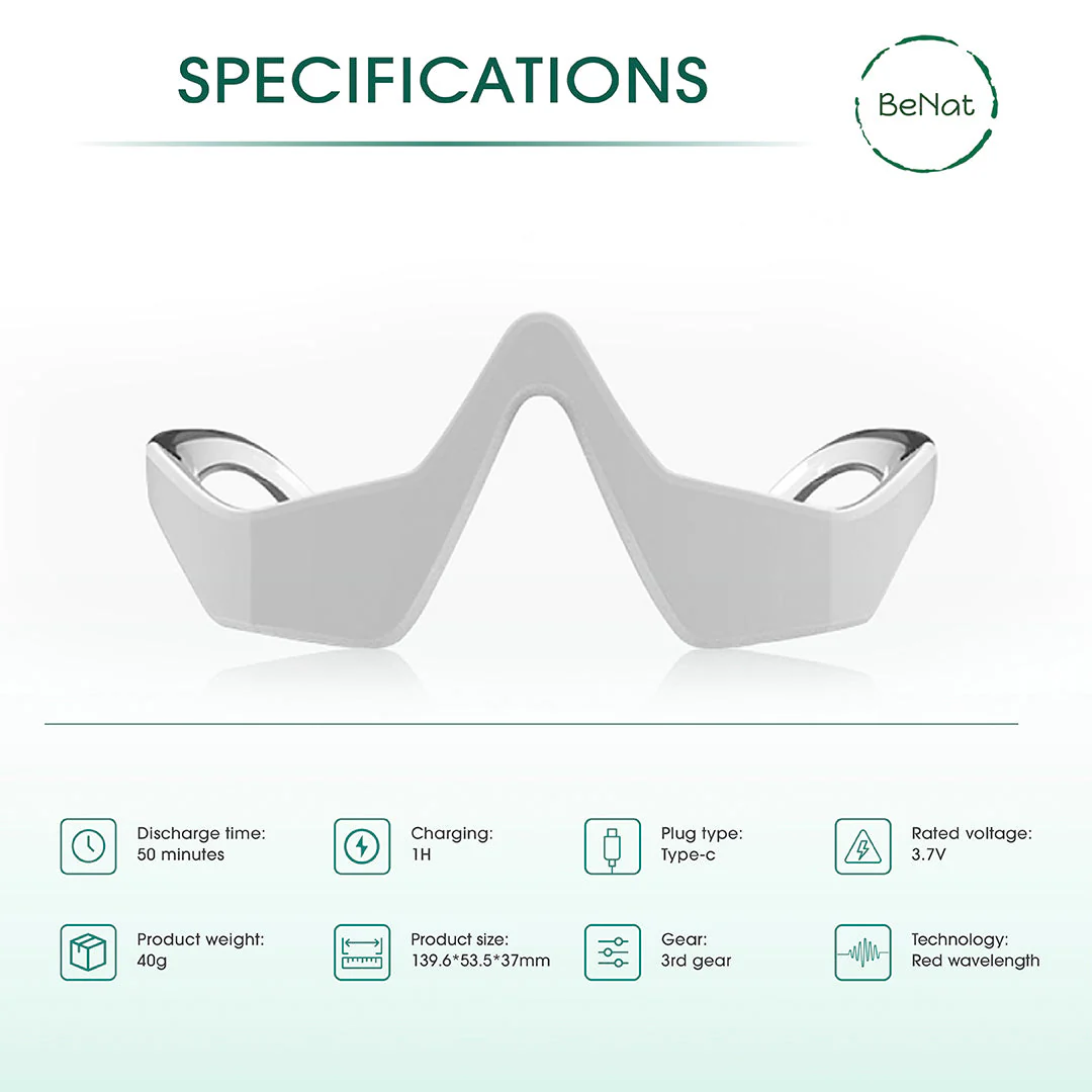 Under-Eye Red Light Therapy Skin Rejuvenation and Relaxation Massager - Image 3